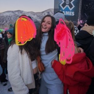 Brandy Melville Light Blue Quarter Zip Hoodie